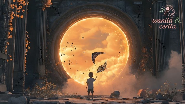 anak kecil tidur bermimpi gempa bumi sebagai refleksi peristiwa gempa Yogyakarta 2023