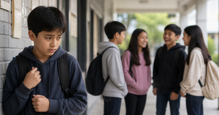 anak kurang percaya diri di depan teman-temannya